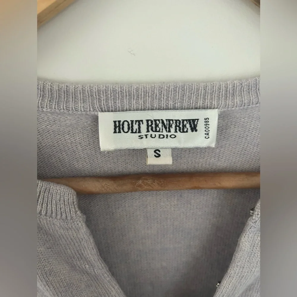 STUNNING ✨ VINTAGE HOLT RENFREW SIZE SMALL 55% SILK 45% CASHMERE - Picture 3 of 9
